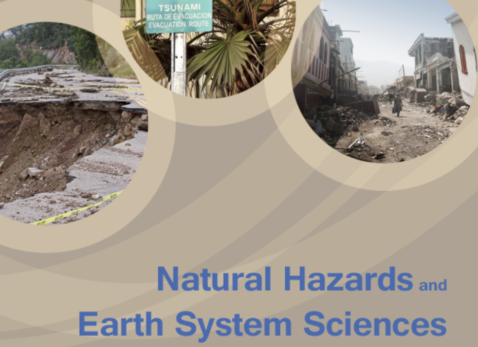 Cristina Prieto Sierra editora invitada en un número especial de la revista “Natural Hazard and Earth Systems Sciences (NHESS)