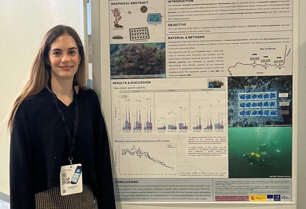 Predoctoral researcher from IHCantabria was awarded for a poster she presented at the international congress ISAP2024, in Portugal