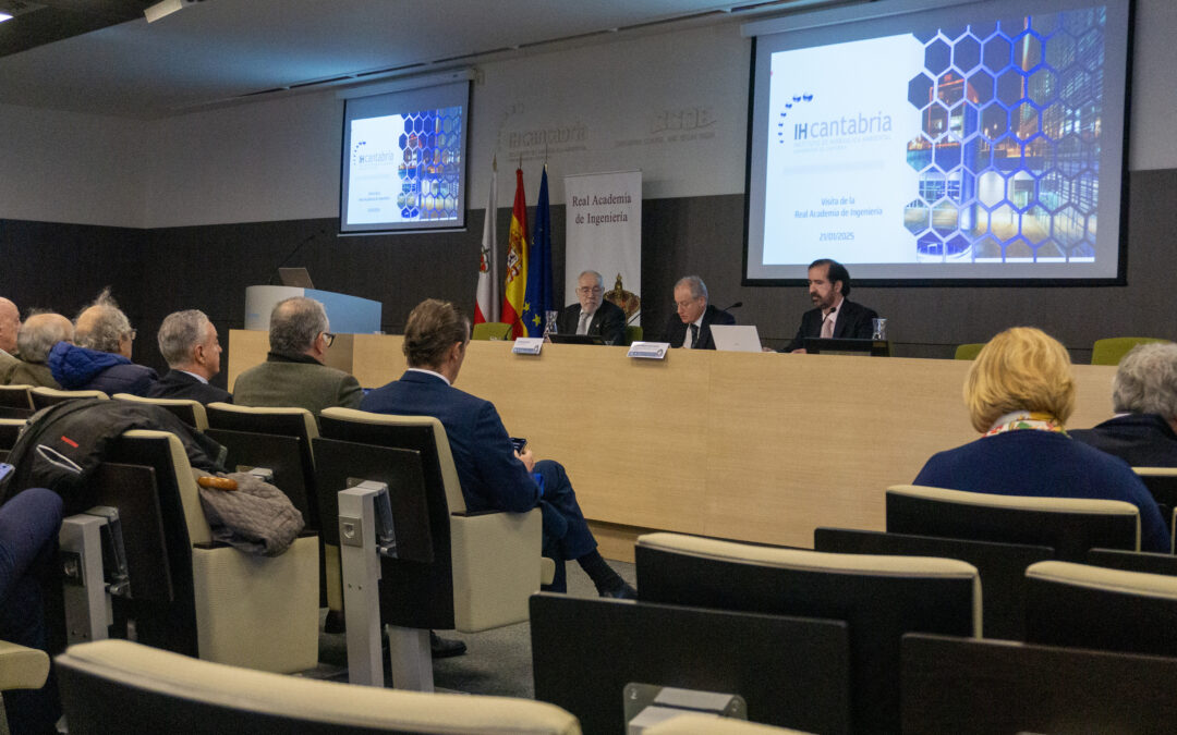 IHCantabria recibió a una delegación de la Real Academia de Ingeniería y rindió un homenaje póstumo a Miguel A. Losada